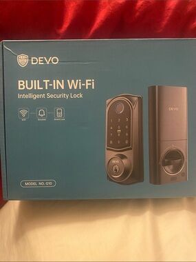 DEVO Built-In Wi-Fi Intelligent Security Lock (Gray)